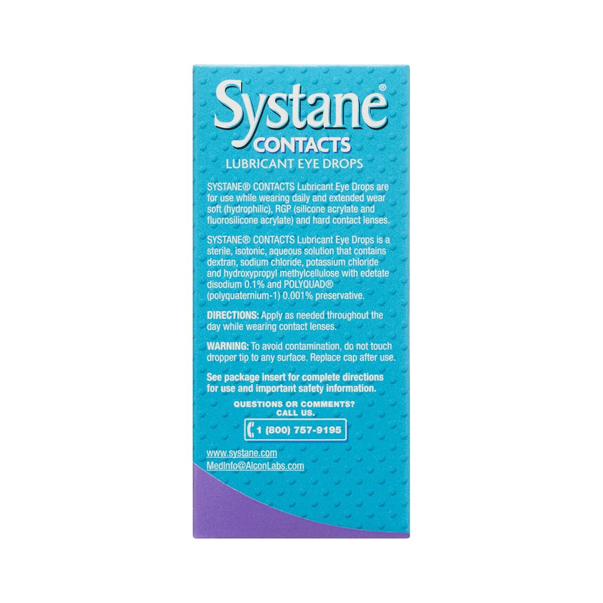 Systane® CONTACTS Lubricant Eye Drops – Hydrating Relief for Soft, RGP, and Hard Contact Lenses (12mL) - Image 3