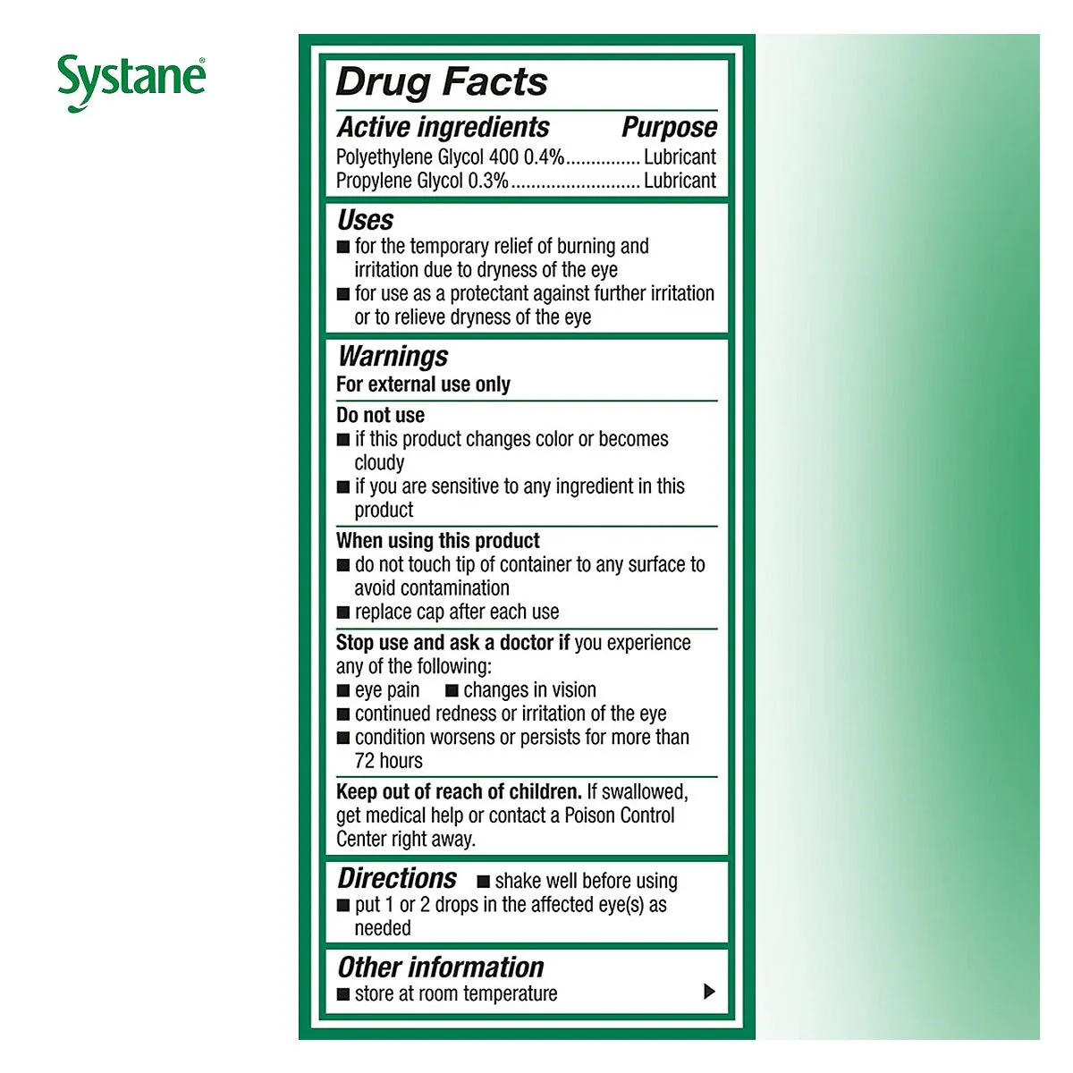Systane Gel Eye Drops Liquid Gel Soothing Dry Eye Relief (10mL Bottle) - Image 3