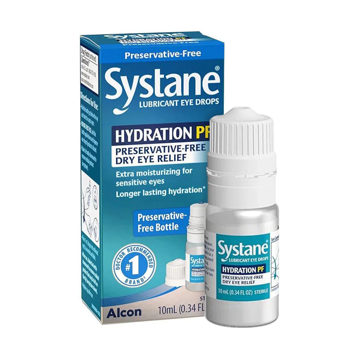 Systane Hydration Pf Lubricant Eye Drops (Preservative Free Multidose Bottle) 10ml - Image 8