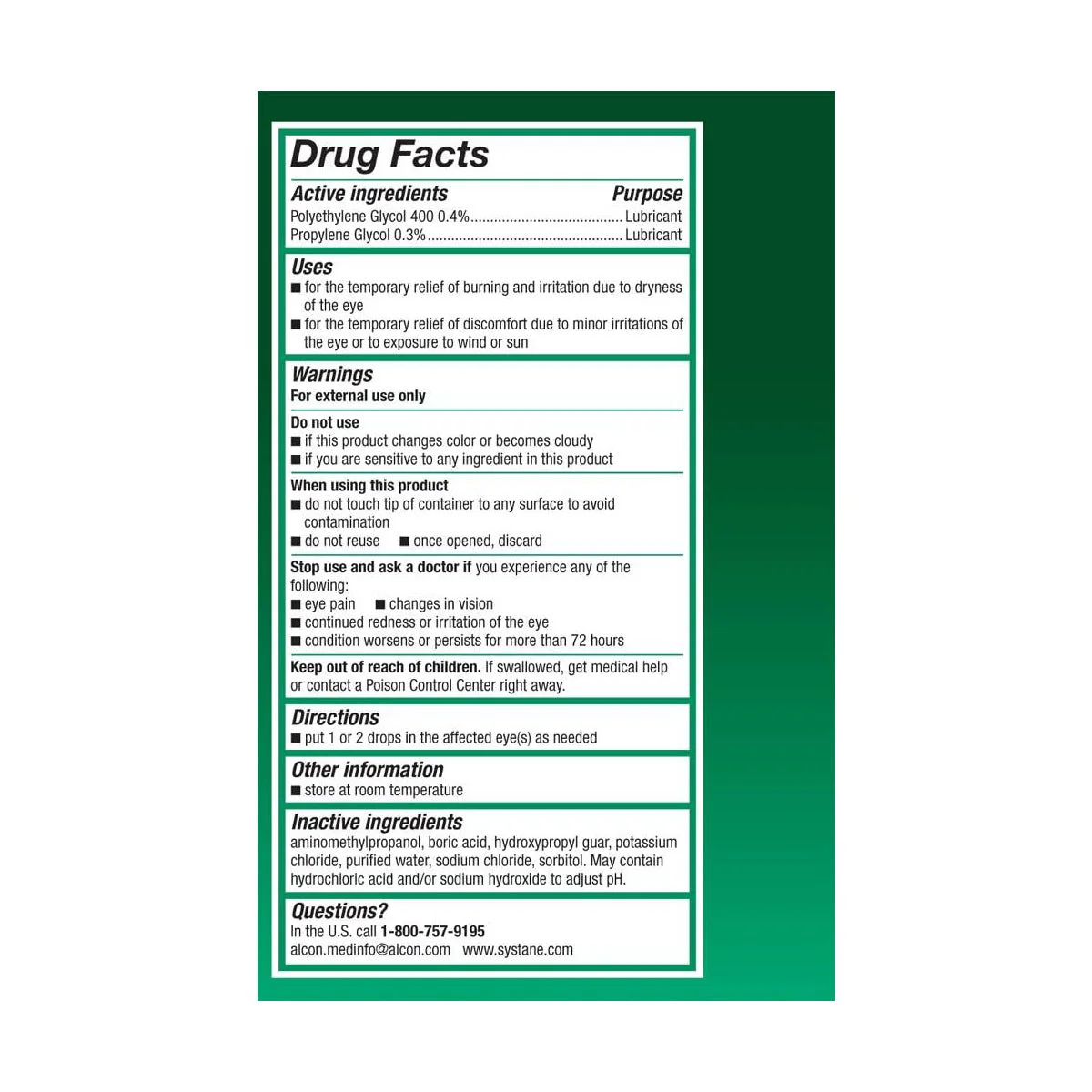 Systane Ultra PF Preservative Free Dry Eye Drops (60 Vials) - Image 3