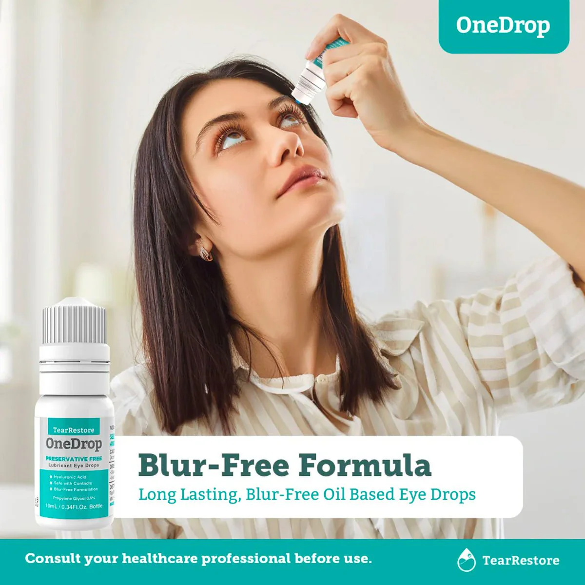 TearRestore OneDrop Preservative Free Eye Drop - Image 4