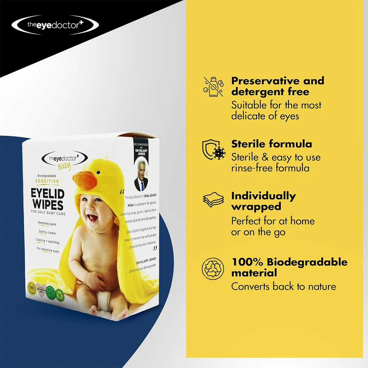 The Eye Doctor Sensitive Baby Eye Wipes - Preservative Free - 20ct Wipes - Image 5
