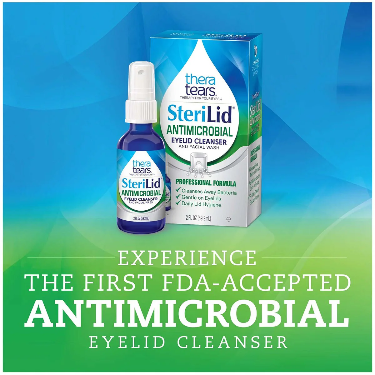 TheraTears SteriLid Antimicrobial Eyelid Cleanser, (2 fl oz Spray) - Image 3
