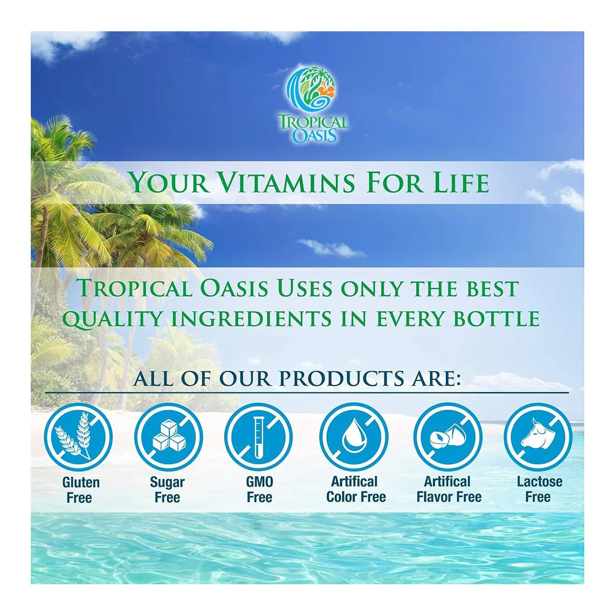 Tropical Oasis Biotin Liquid Supplement for Hair, Nail and Skin (4oz.) - Image 4