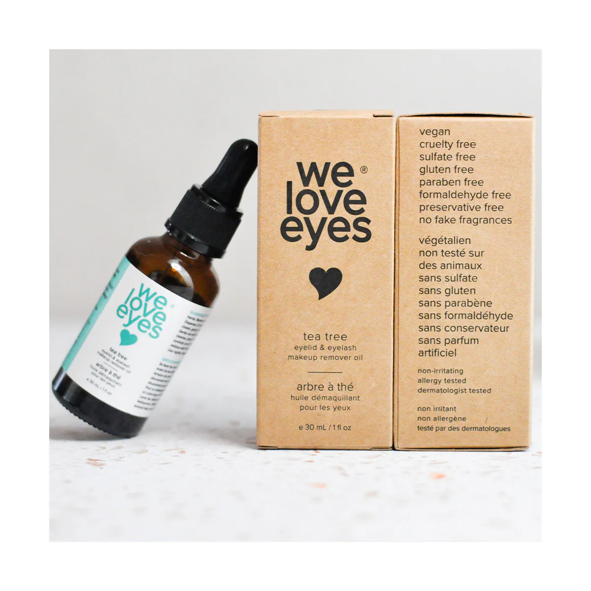 We Love Eyes - 100% All Natural Tea Tree Makeup Remover Oil 30mL - Image 3