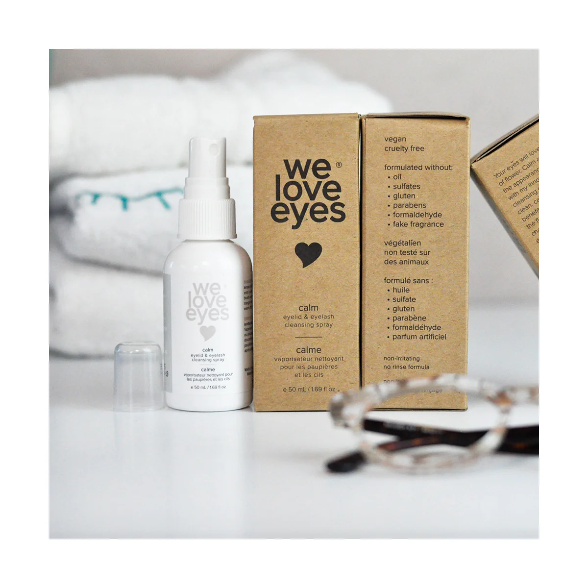 We Love Eyes Calm Eyelid & Eyelash Cleansing Spray with HypoChlorous (50mL Bottle) - Image 3