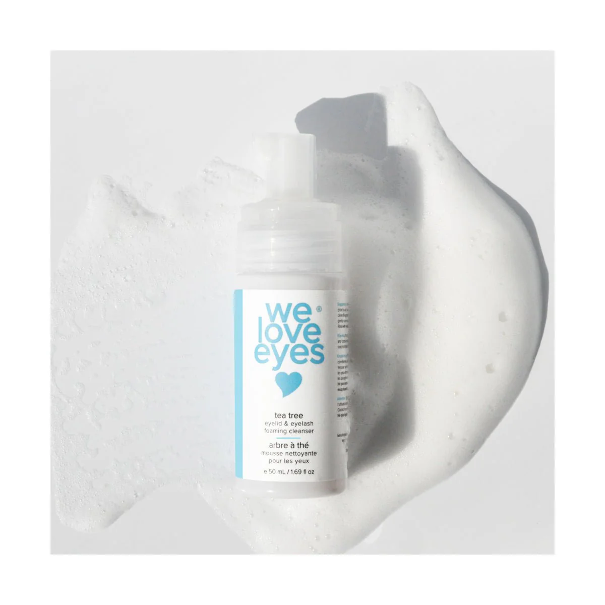 We Love Eyes Tea Tree Eyelid & Eyelash Foaming Cleanser 25mL Mini Size - Image 3