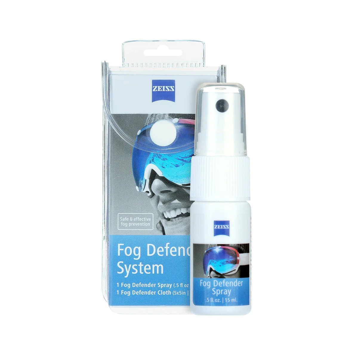 ZEISS Fog Defender System Anti-Fog Spray for Glasses – 1 Spray Bottle and 1 Microfiber Cloth - Image 2