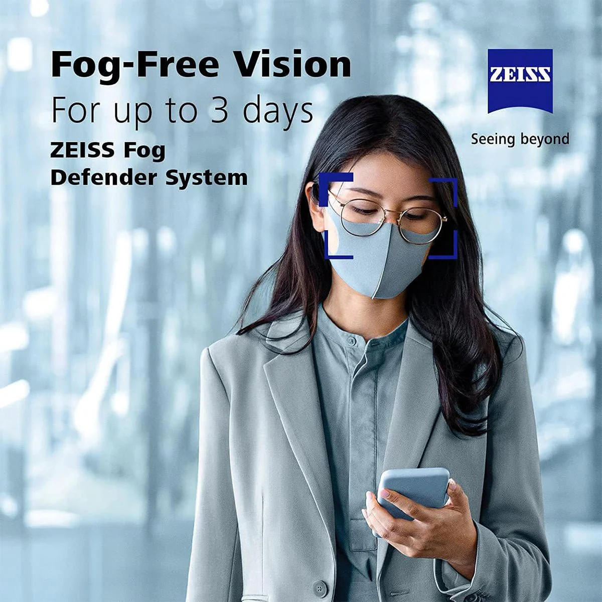 ZEISS Fog Defender System Anti-Fog Spray for Glasses – 1 Spray Bottle and 1 Microfiber Cloth - Image 7