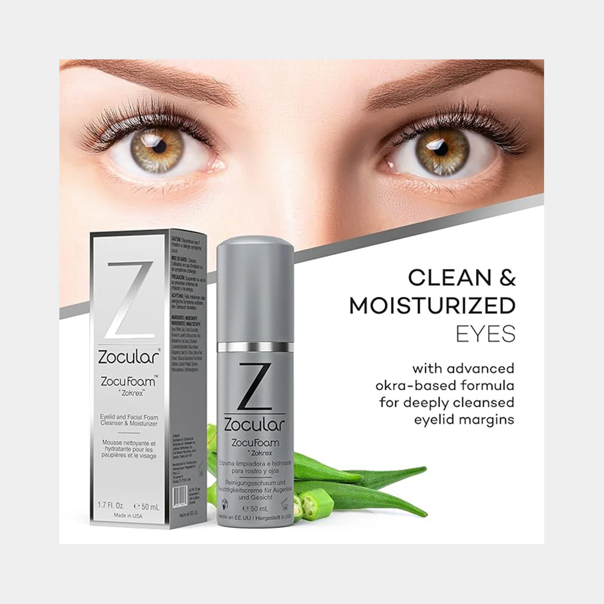 ZocuFoam Eyelid Cleanser Foam and Moisturizer (3 Month Supply) - Image 3